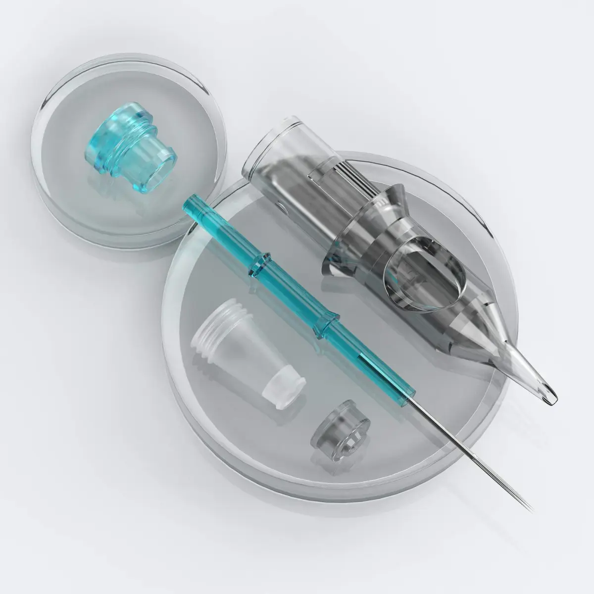 STIGMA Aquamarine Knight Tattoo Cartridges #10(9RL) 20Pcs | Bugpin Round Liner Needles - view 5