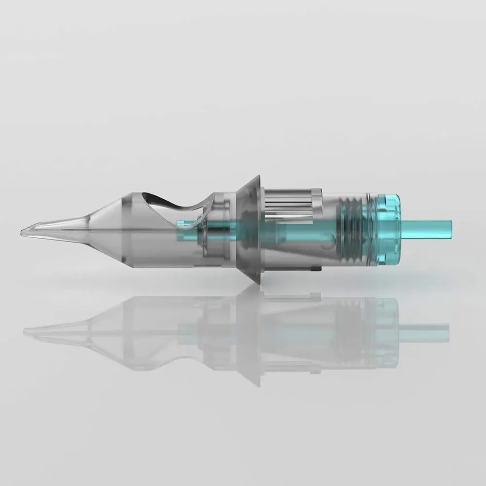 STIGMA Aquamarine Knight Tattoo Cartridges #10(9RL) 20Pcs | Bugpin Round Liner Needles - view 6