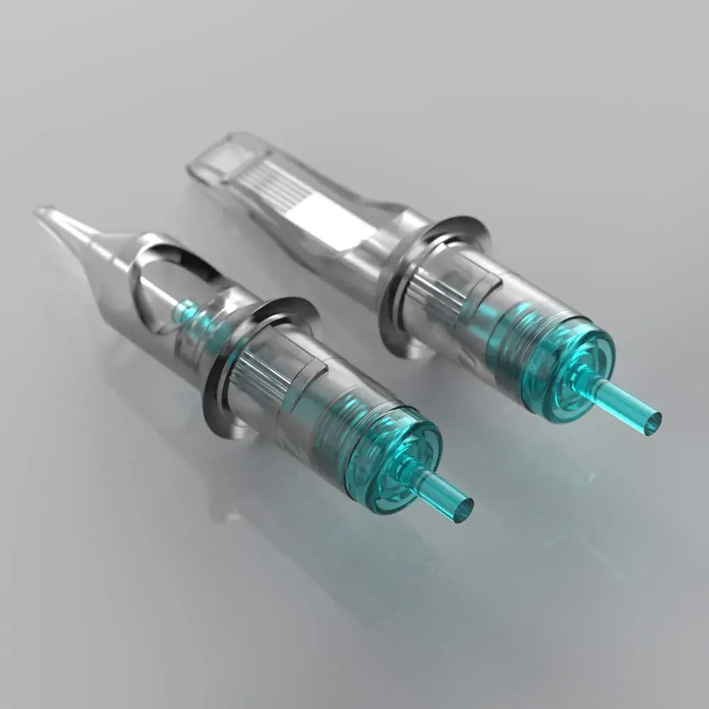 STIGMA Aquamarine Knight Tattoo Cartridges #10(9RL) 20Pcs | Bugpin Round Liner Needles - view 8