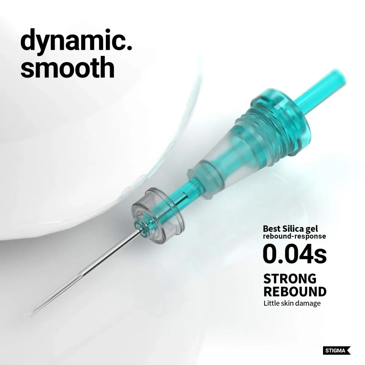 STIGMA Aquamarine Knight Tattoo Cartridges #10(9RL) 20Pcs | Bugpin Round Liner Needles - view 4