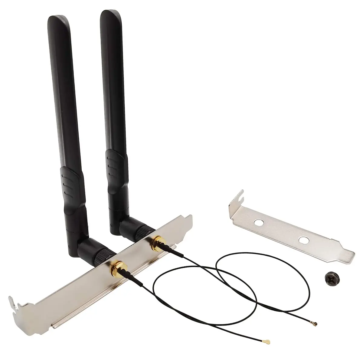 Tenmory WiFi Antenna Dual-Band 8dBi MHF4 Cable Kit for M.2 NGFF Card | High-Gain Omni-Directional - main product image