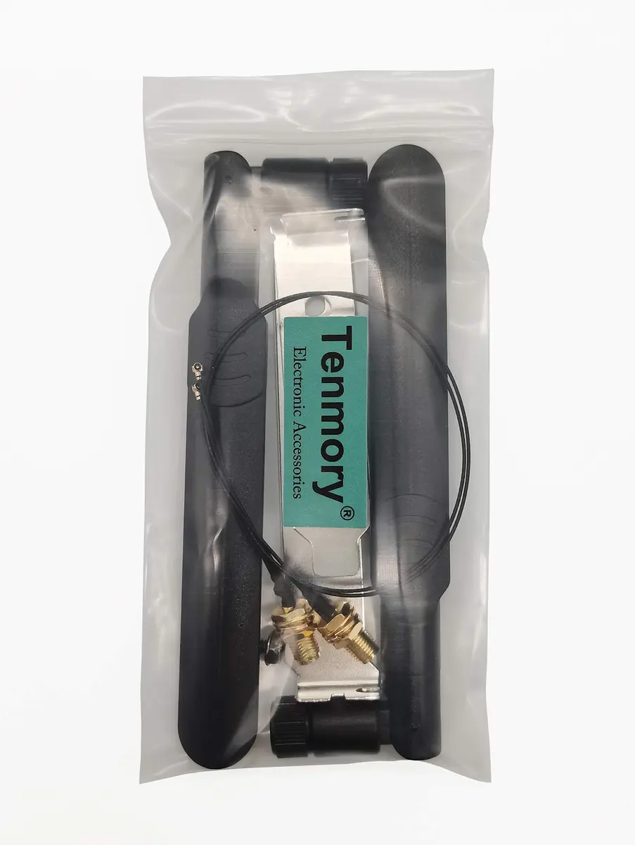 Tenmory WiFi Antenna Dual-Band 8dBi MHF4 Cable Kit for M.2 NGFF Card | High-Gain Omni-Directional - view 8