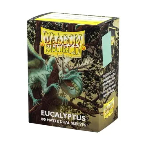 Dragon Shield Matte Dual Standard Size Card Sleeves (100 CT, Eucalyptus) | Non-Toxic & BPA-Free for TCGs - main product image