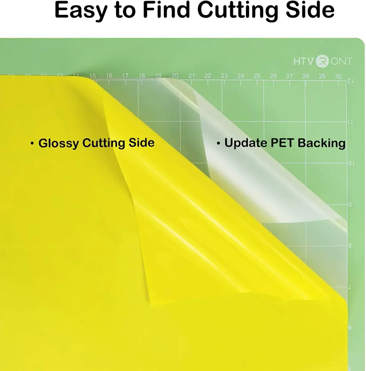 HTVRONT Glossy Yellow Permanent Vinyl Roll 3.65m (12" x 14FT) | Waterproof & Easy Cut for Crafts - view 5