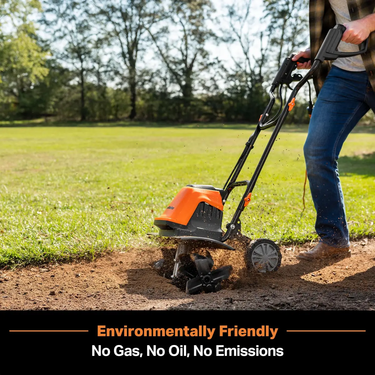 LawnMaster 13.5 Amp 18” Electric Tiller – TE1318M | Efficient Soil Cultivation for Medium Gardens - view 4