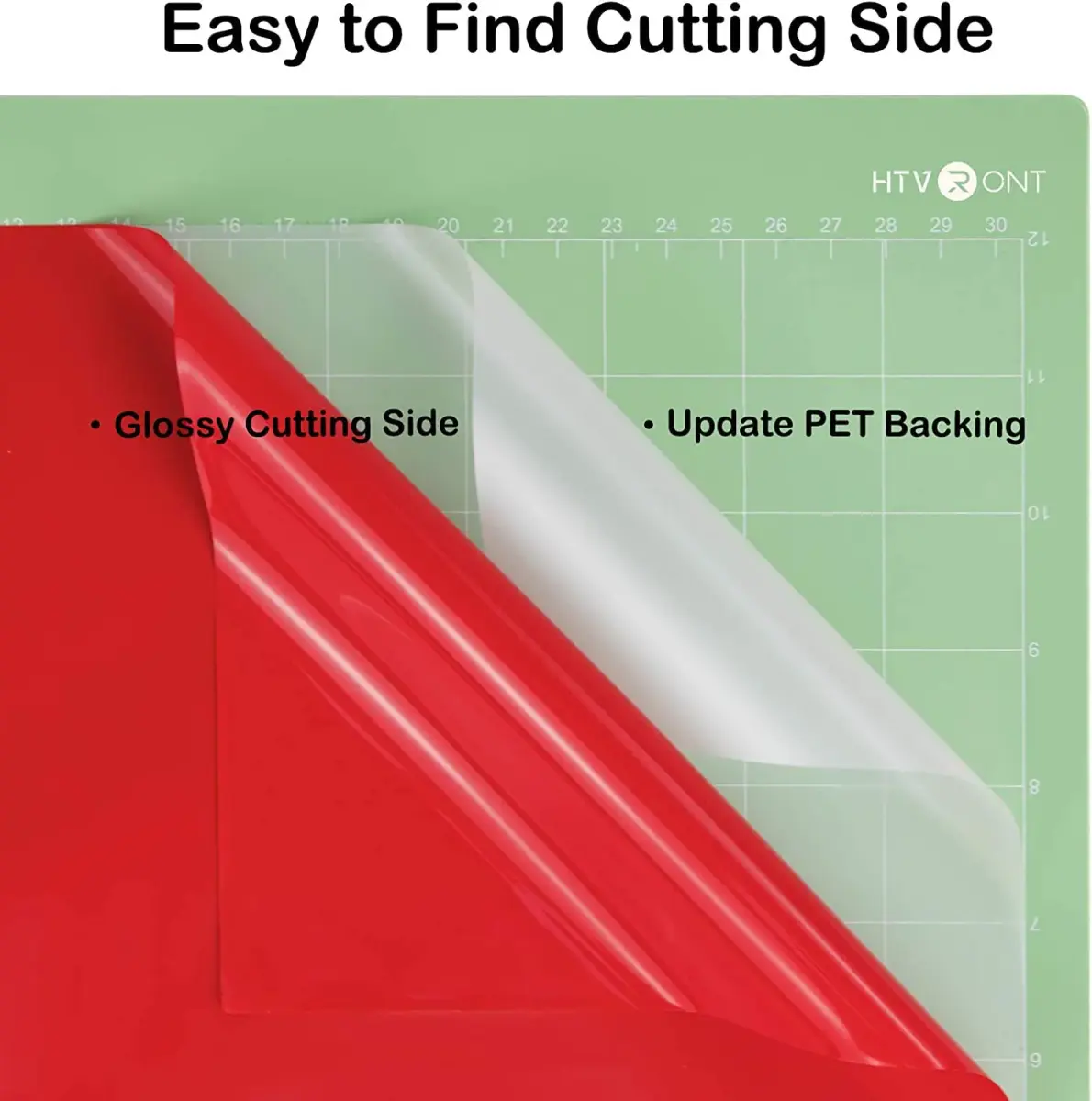 HTVRONT Glossy Red Permanent Vinyl Roll 3.65m (12in x 14FT) | Waterproof & Easy Cut for Crafts - view 5