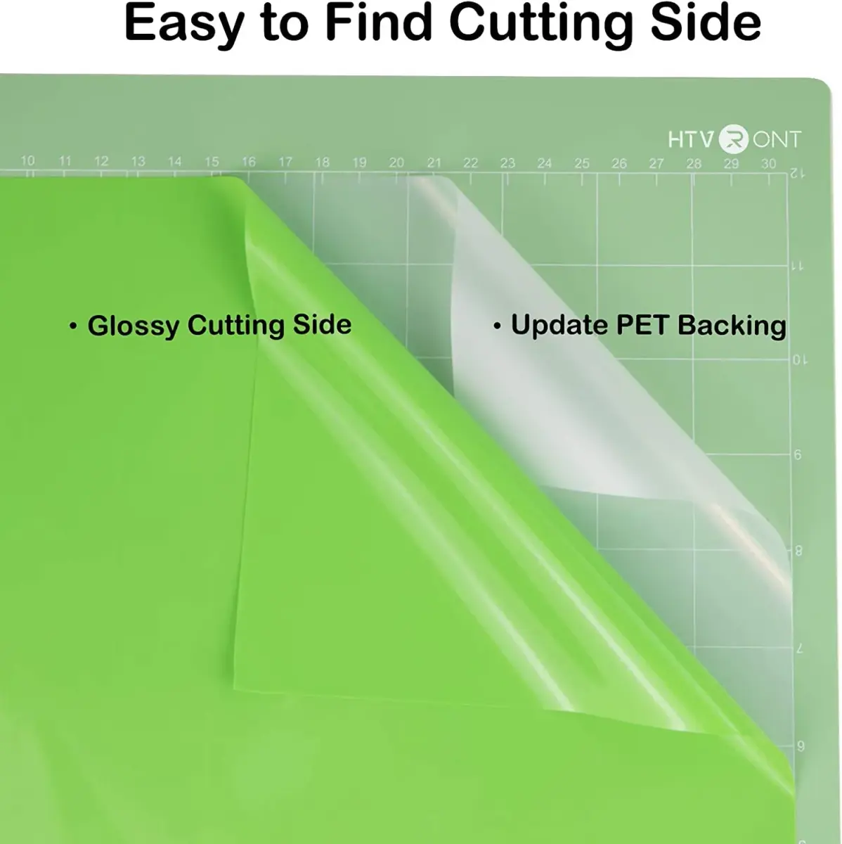 HTVRONT Glossy Apple Green Permanent Vinyl Roll 3.65m (12" x 14FT) | Waterproof & Easy Cut for Cricut - view 5