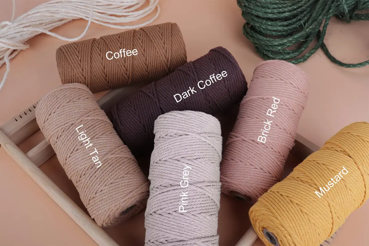 NOANTA Royal Blue Macrame Cord 2mm 220yds | Soft Cotton Rope for Crafts & Home Decor - view 3