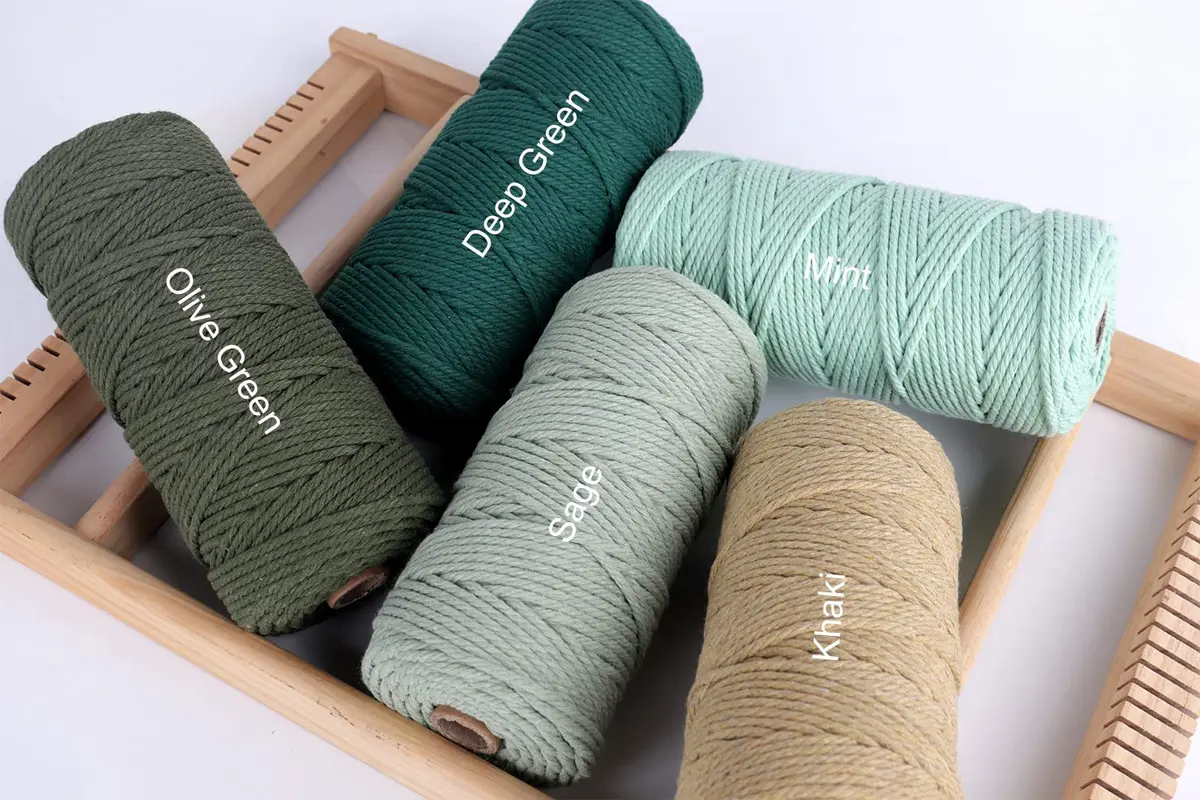 NOANTA Royal Blue Macrame Cord 2mm 220yds | Soft Cotton Rope for Crafts & Home Decor - view 4