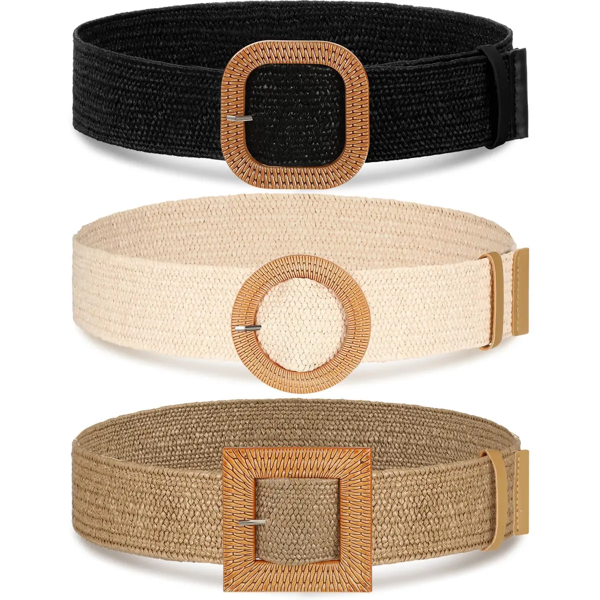 Syhood Woven Belt Dress, Fit Waist Size Below 31'' | Bohemian Style Adjustable Waist Belt - main product image