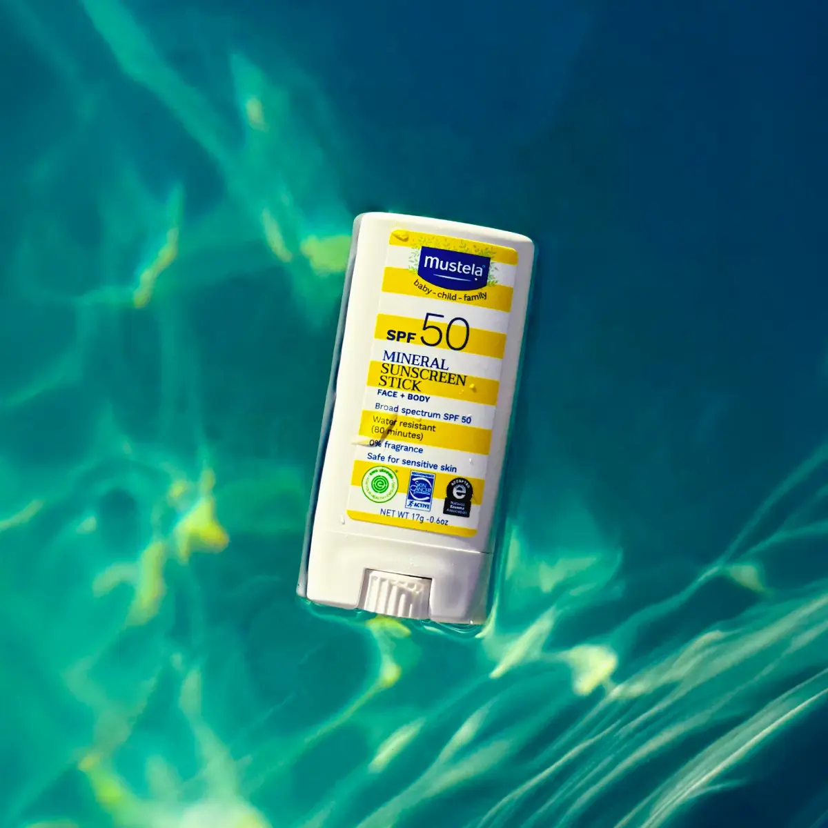 Mustela Baby Mineral Sunscreen Stick SPF 50 17g (0.6 oz) | Fragrance-Free, Water-Resistant Sun Protection - view 8