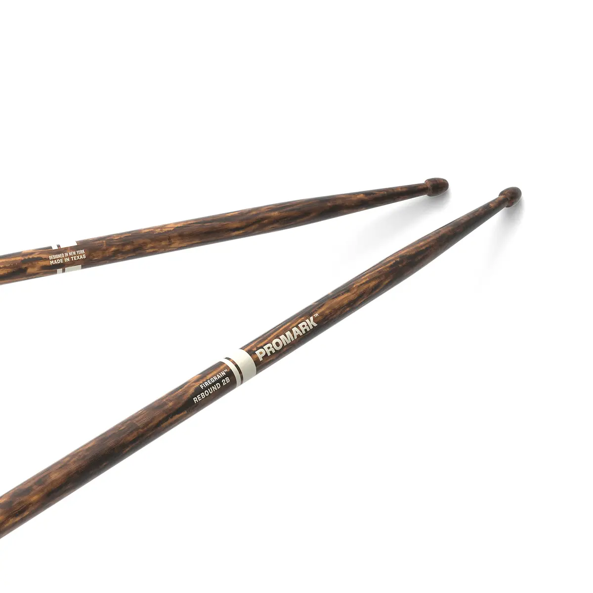 ProMark Rebound FireGrain R2BFG 2B Drumsticks, Acorn Tip, 406.4mm (16") Pair | Heat-Tempered Hickory for Unrivaled Durability - main product image