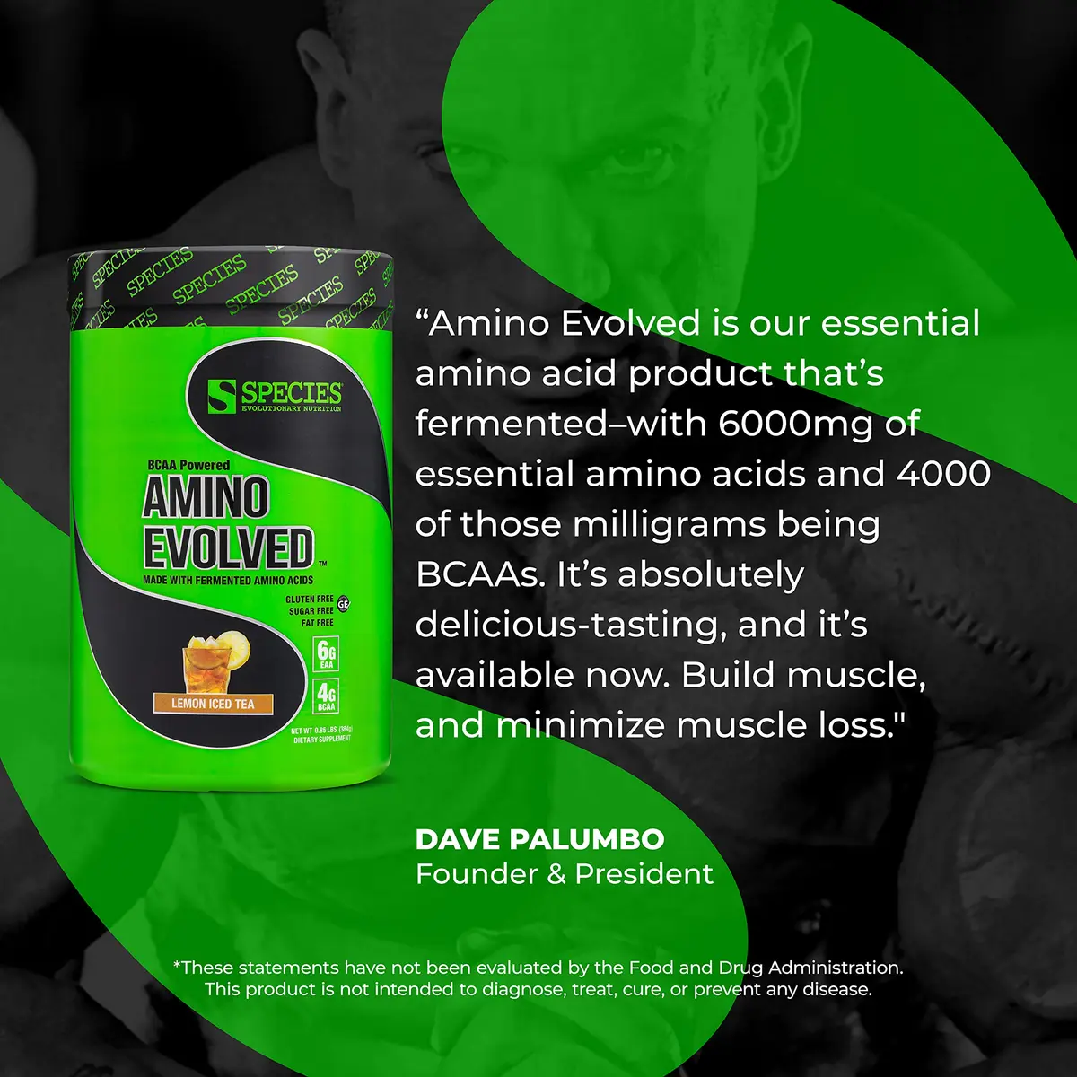 Species Nutrition BCAA & EAA Amino Acids Powder, Lemon Iced Tea, 13.54 oz | Supports Muscle Growth & Recovery - view 6