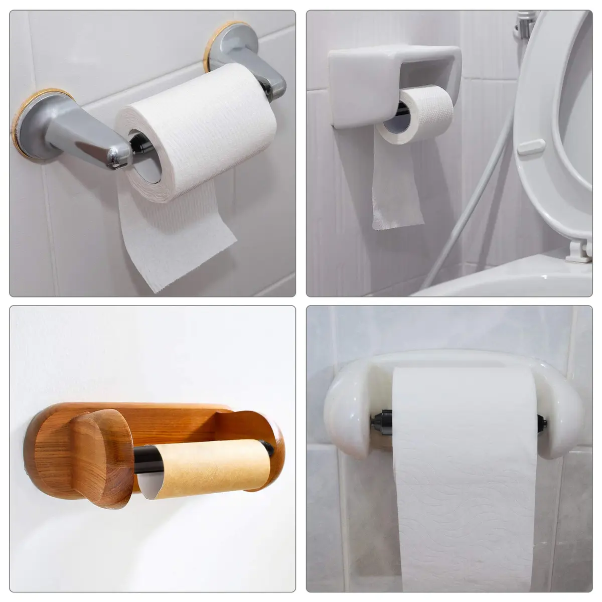 Shappy Black 4 Pcs Toilet Paper Holder Replacement Rods | Universal Spring Loaded for Bathroom Fixtures - view 7