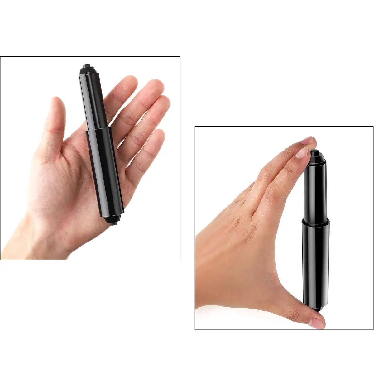 Shappy Black 4 Pcs Toilet Paper Holder Replacement Rods | Universal Spring Loaded for Bathroom Fixtures - view 3