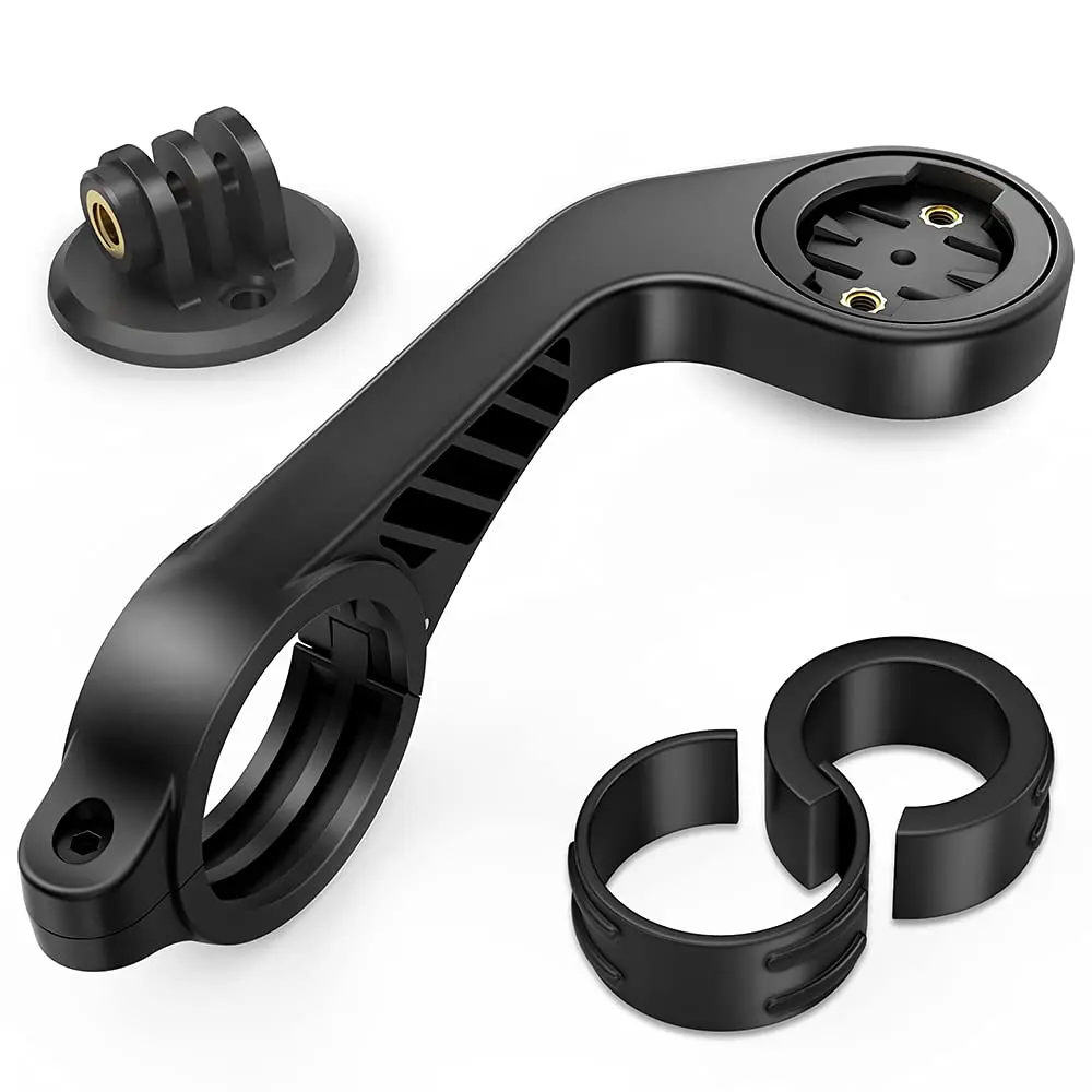 TUSITA Out Front Mount Compatible with Garmin Edge GPS Bike Computer 25.4mm 31.8mm | Secure Handlebar Mount - main product image