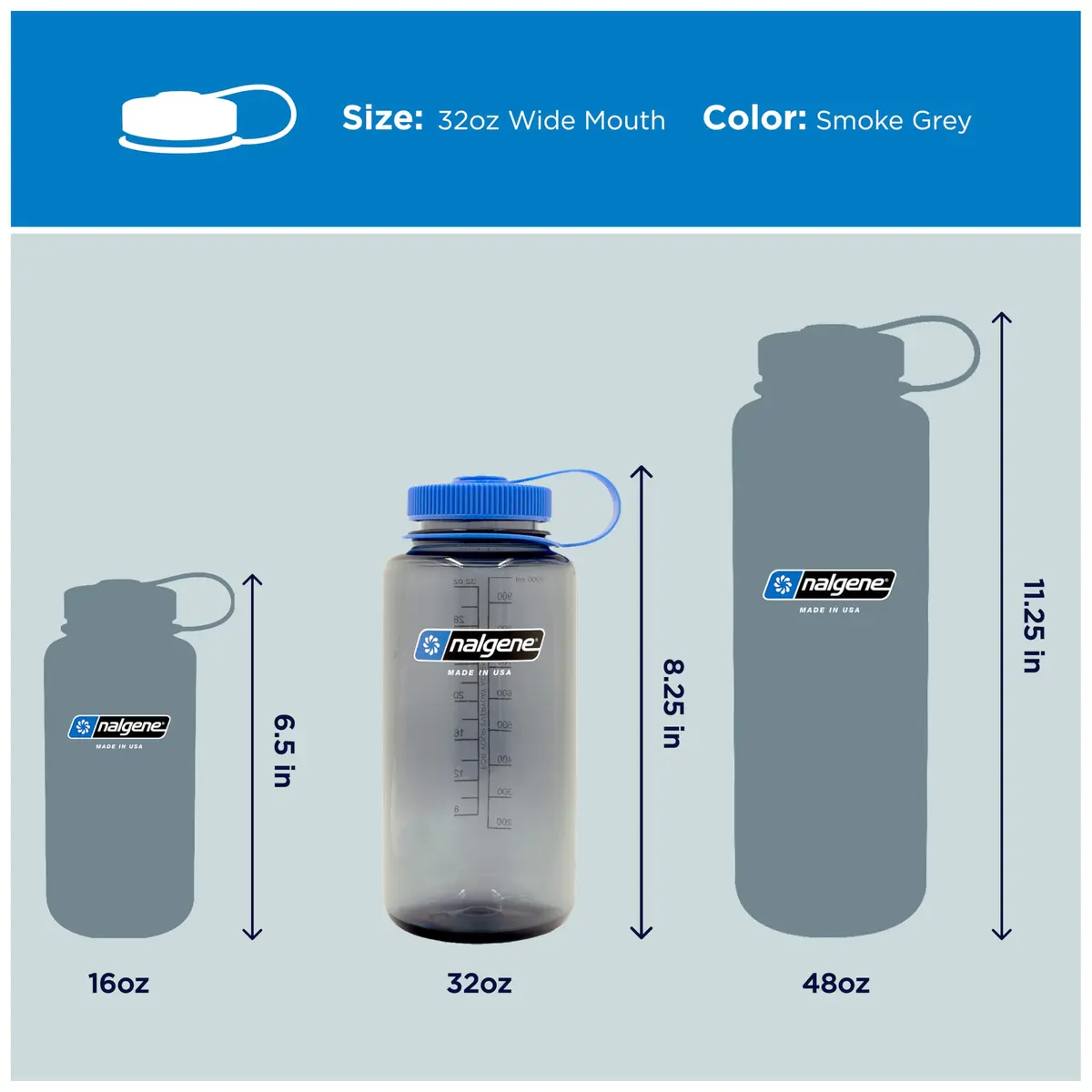 Nalgene Sustain Tritan BPA-Free Water Bottle 32 OZ | Eco-Friendly, Leak-Proof, Wide Mouth - view 5