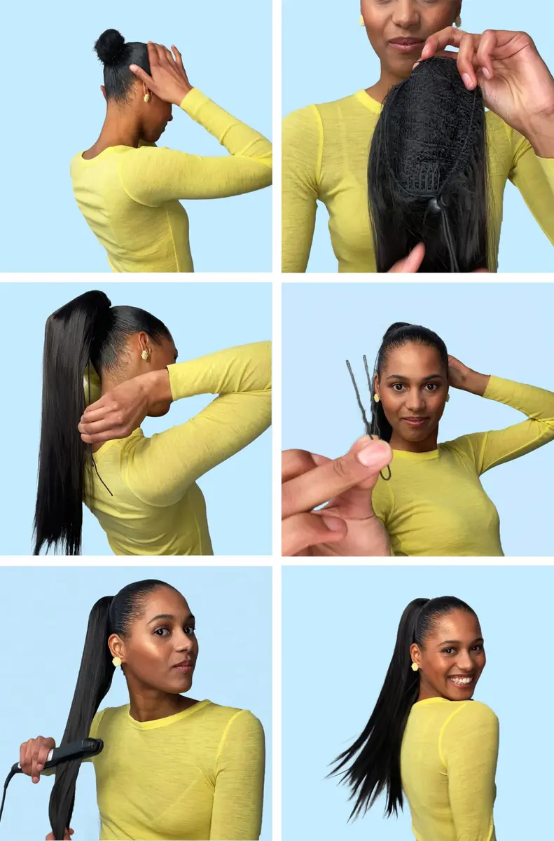 CAISHA 26" Hair Piece Ponytail Drawstring Toggle Red Mix PH623 | Heat-Resistant Synthetic Hair Extension - view 6