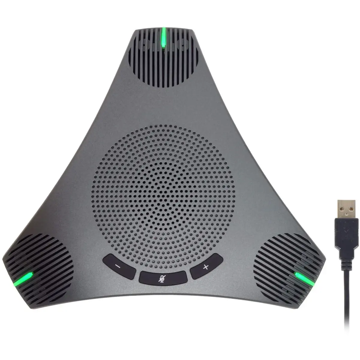 PolaTab Q95 mini Conference Speaker and Microphone | USB Speakerphone with USB Hub & Noise Reduction - main product image
