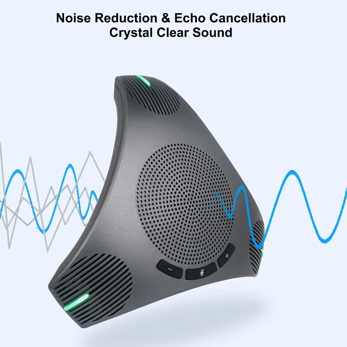 PolaTab Q95 mini Conference Speaker and Microphone | USB Speakerphone with USB Hub & Noise Reduction - view 3