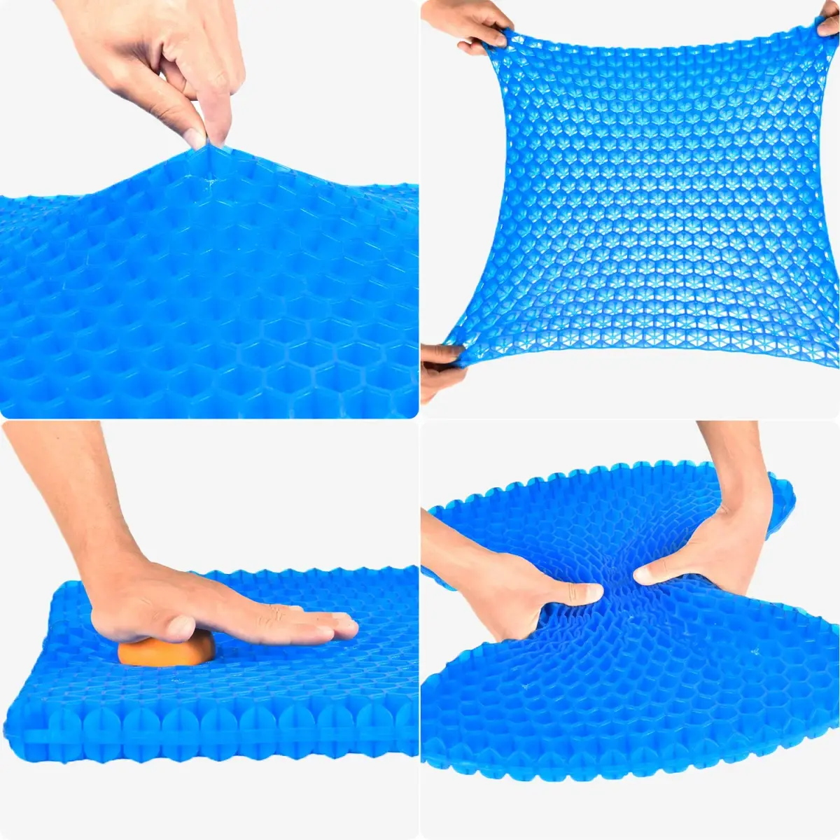 OMCOZY Gel Seat Cushion 47.02 cm x 43.97 cm x 3.84 cm (18.51 x 17.33 x 1.51 inches) | Pain Relief & Breathable for Office Chairs - view 3
