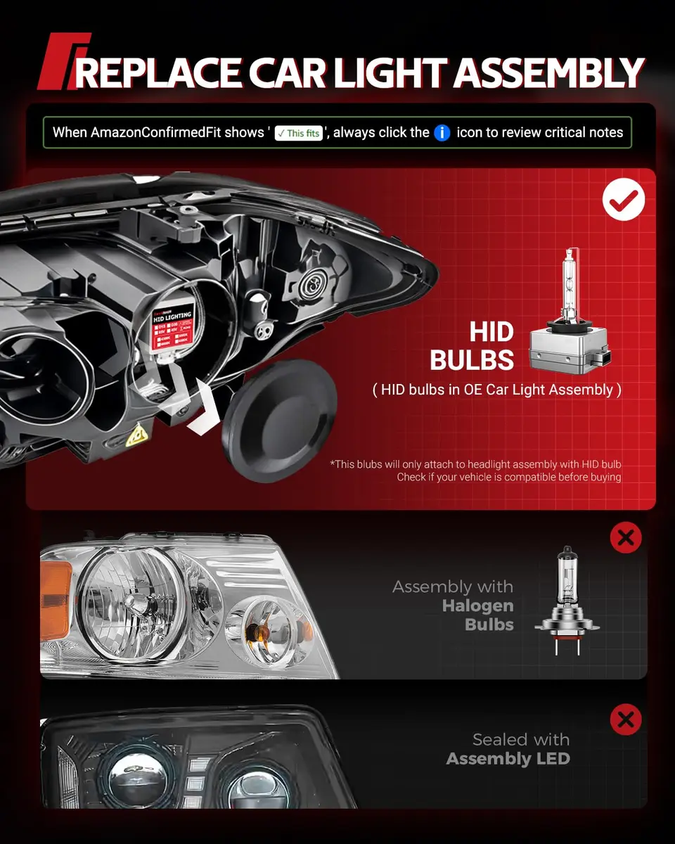 Torchbeam D3S HID Xenon Headlight Bulbs 8000K Ice Blue (2-Pack) | High Beam Low Beam Replacement - view 5