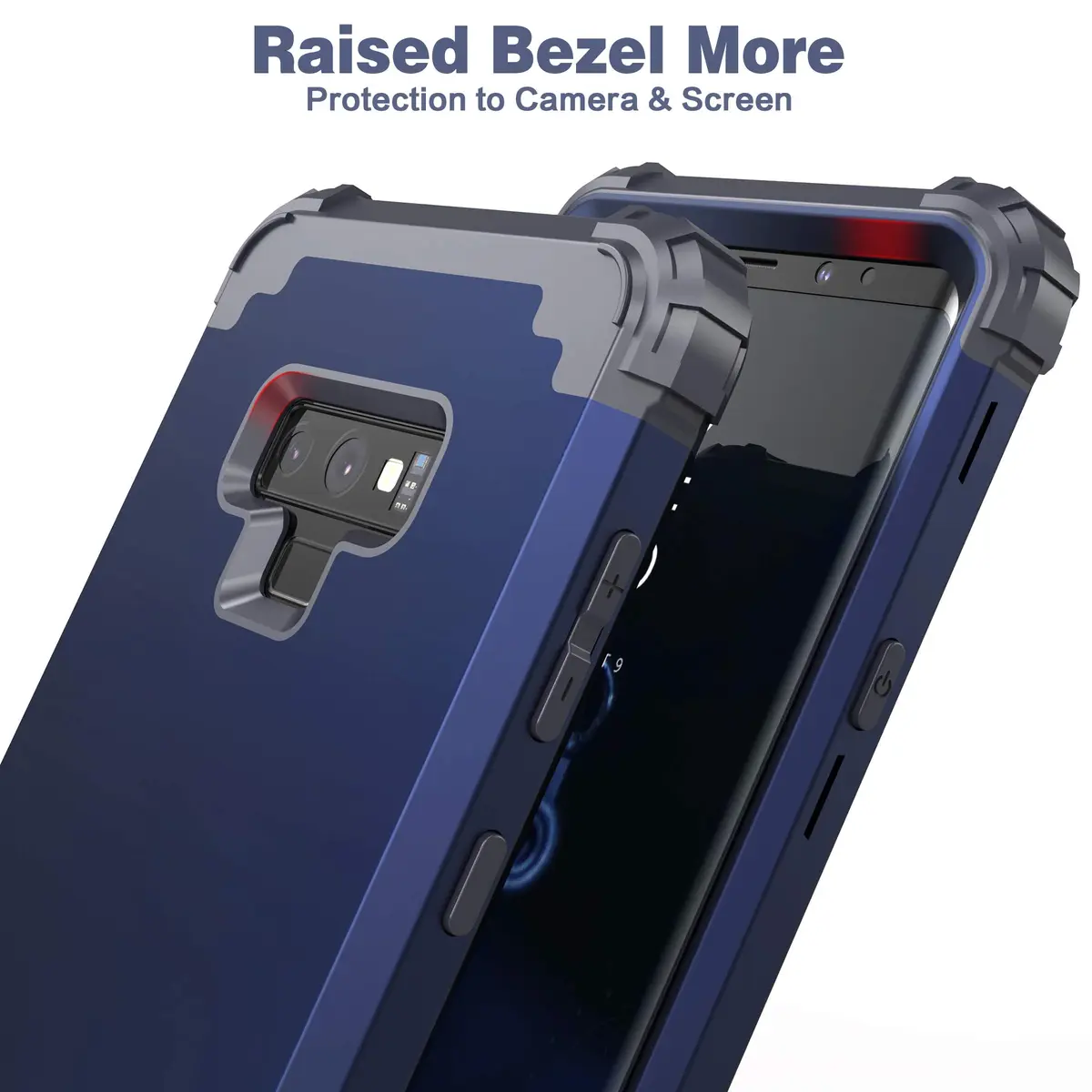 IDweel Galaxy Note 9 Case, Blue | Shockproof 3-in-1 Heavy Duty Protection (110c) - view 6