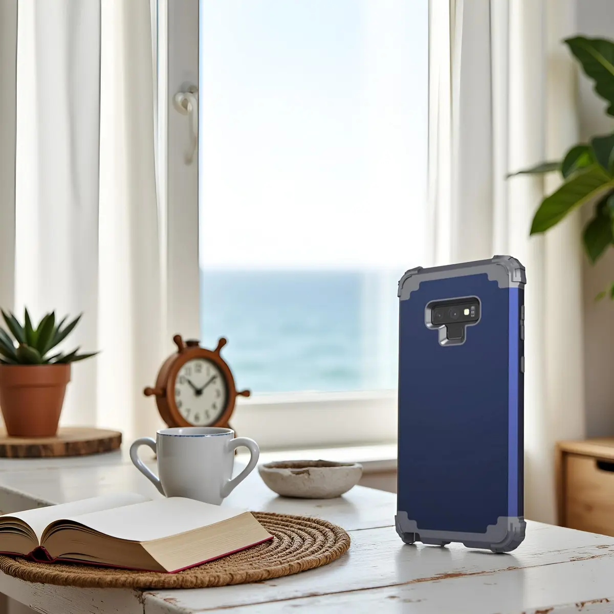 IDweel Galaxy Note 9 Case, Blue | Shockproof 3-in-1 Heavy Duty Protection (110c) - view 3