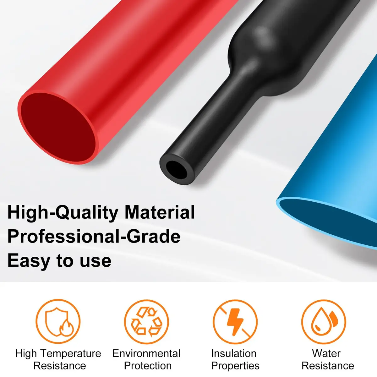 ASHINER Heat Shrink Tubing Kit - 580Pcs EVA Material in 6 Colors and 11 Sizes | Waterproof, Fire-Resistant, Easy to Use - view 2