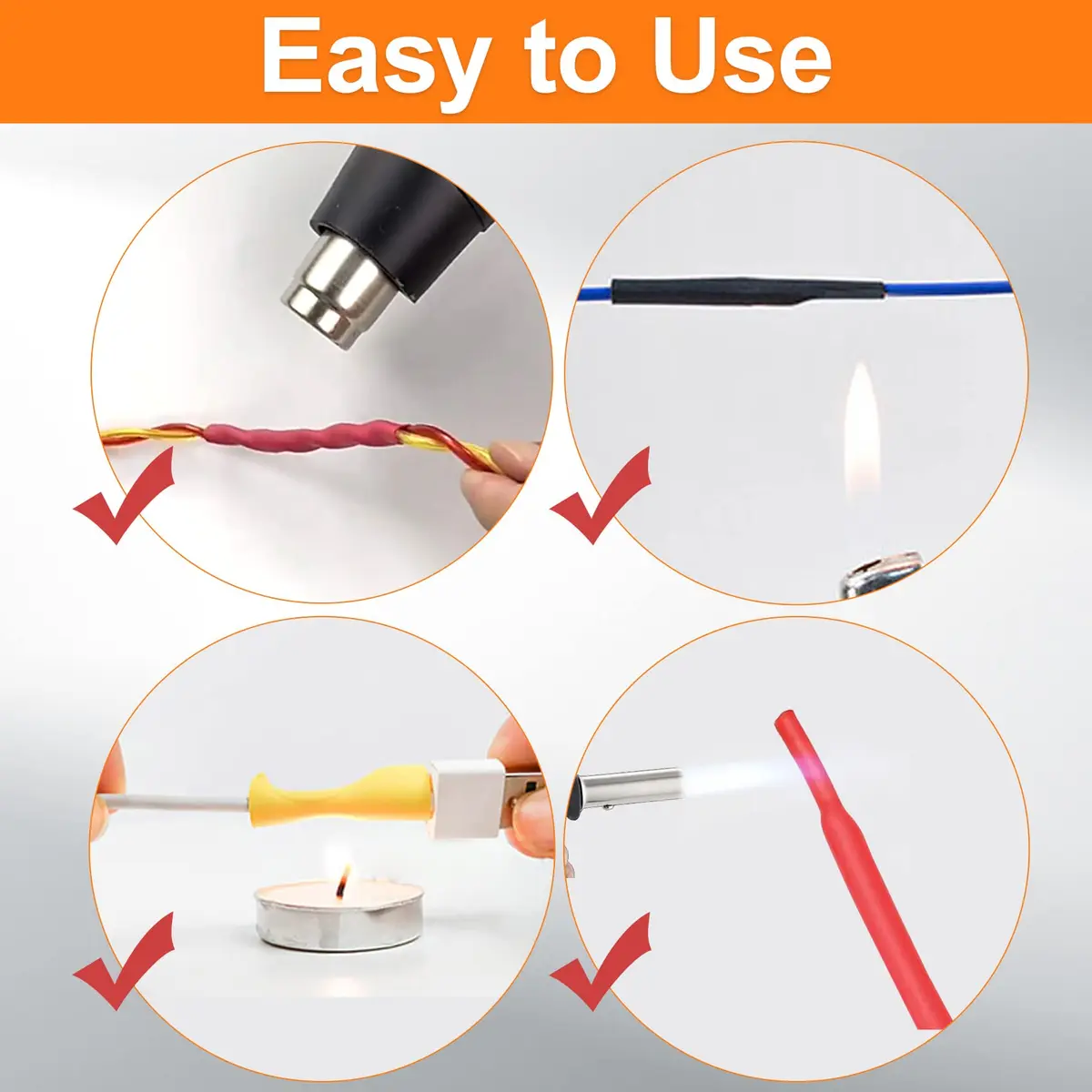 ASHINER Heat Shrink Tubing Kit - 580Pcs EVA Material in 6 Colors and 11 Sizes | Waterproof, Fire-Resistant, Easy to Use - view 4