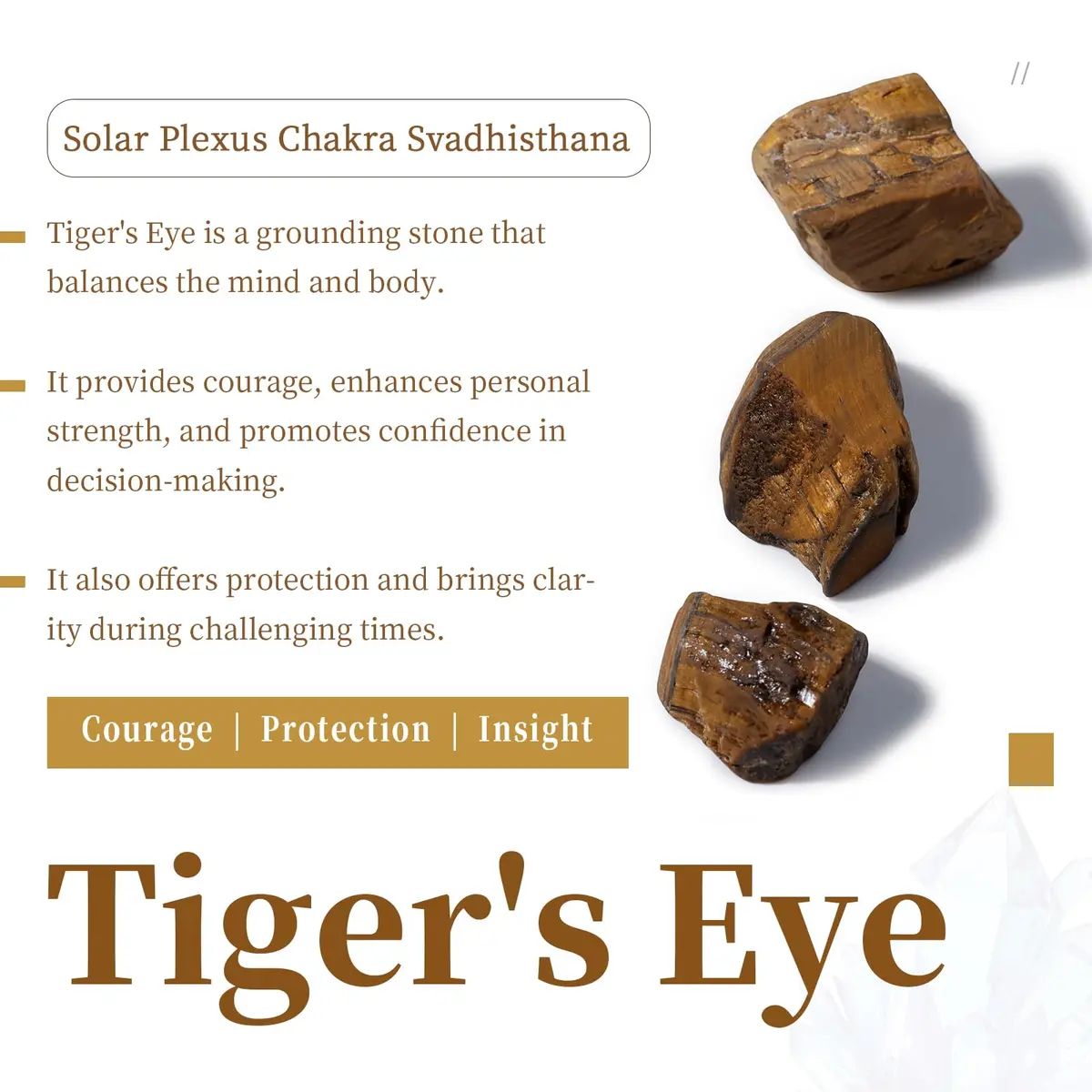 SUNYIK Tiger's Eye 12 Faceted Crystal Pendulum | Divination & Healing Tool - view 3