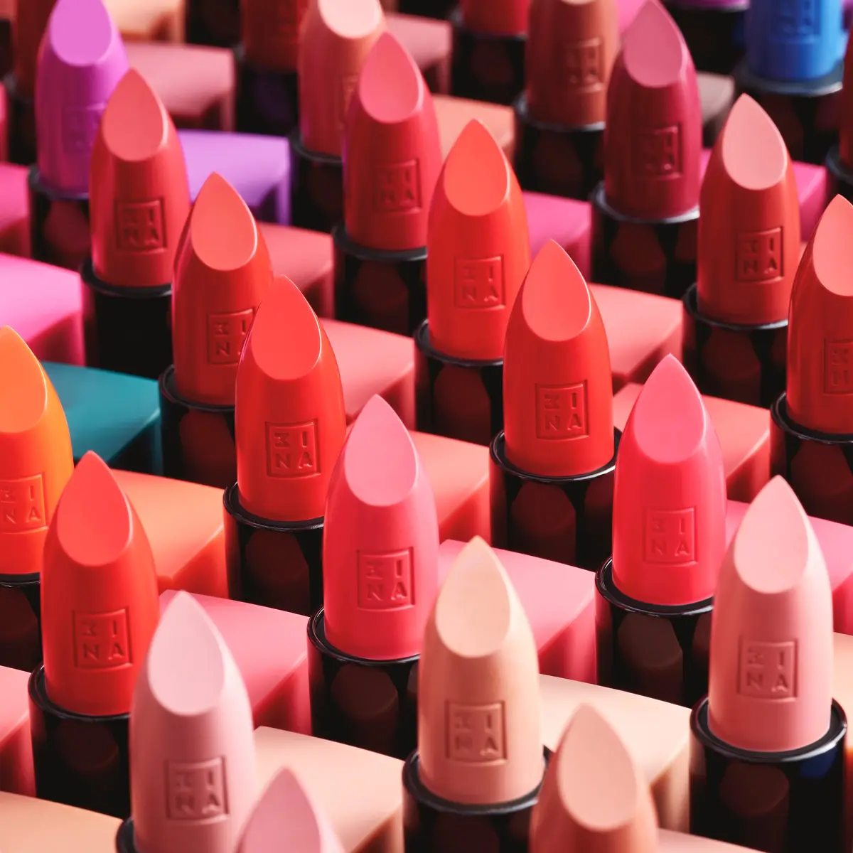 3INA Moisturizing Lipstick 0.16 oz | Semi-Matte Satin Finish, 5-Hour Wear, Highly Pigmented, Vegan & Cruelty-Free - view 6