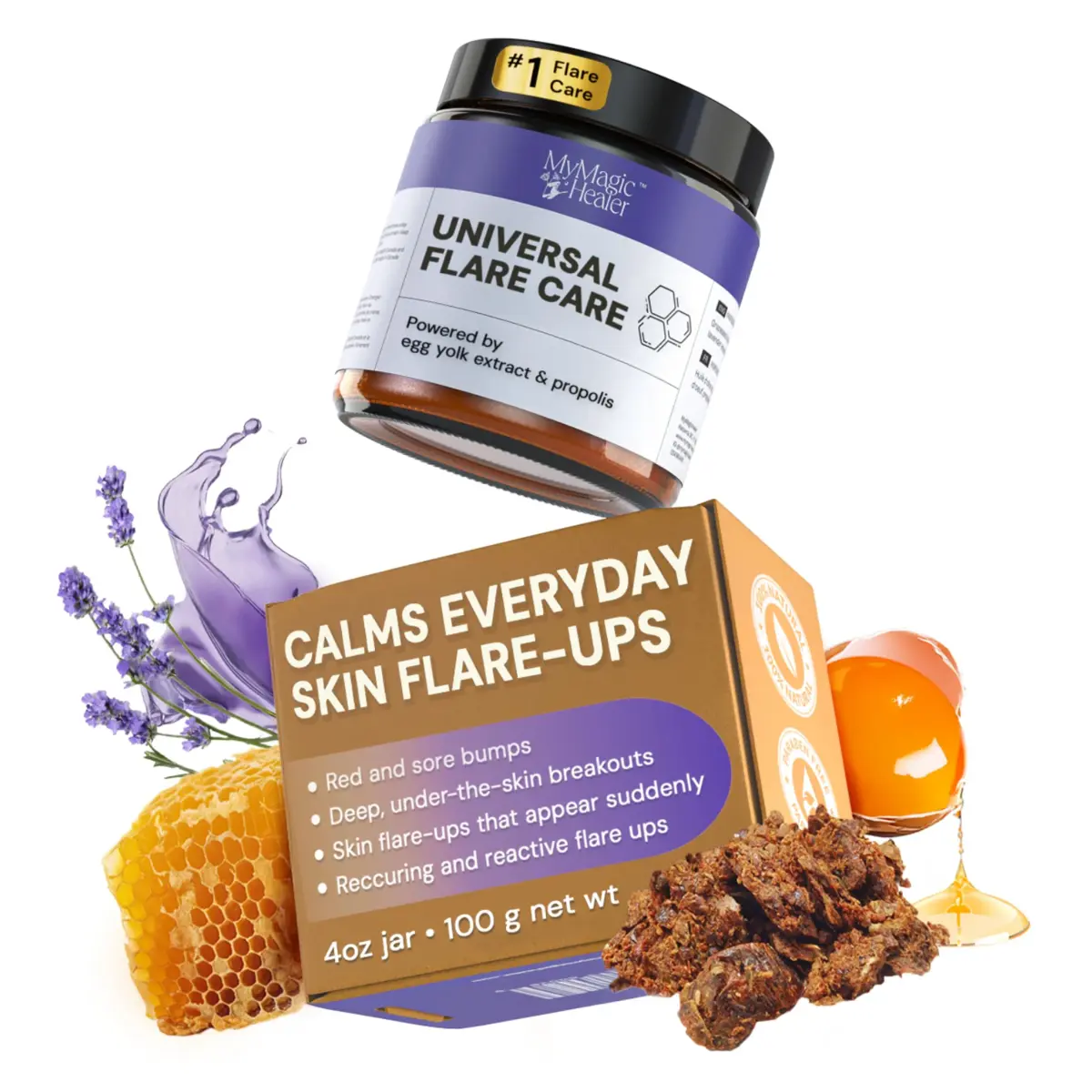 MyMagicHealer Universal Flare Care Drawing Salve 118 ml (4 oz) | For Skin Flare-Ups, Boils, Cysts & Irritated Skin - main product image