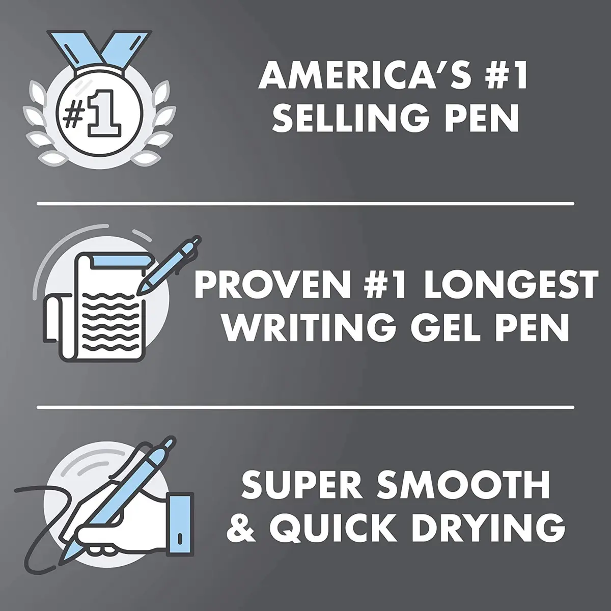 Pilot G2 Premium Retractable Gel Pens .38mm 8-Pack | Smooth, Long-Lasting, Refillable - view 5