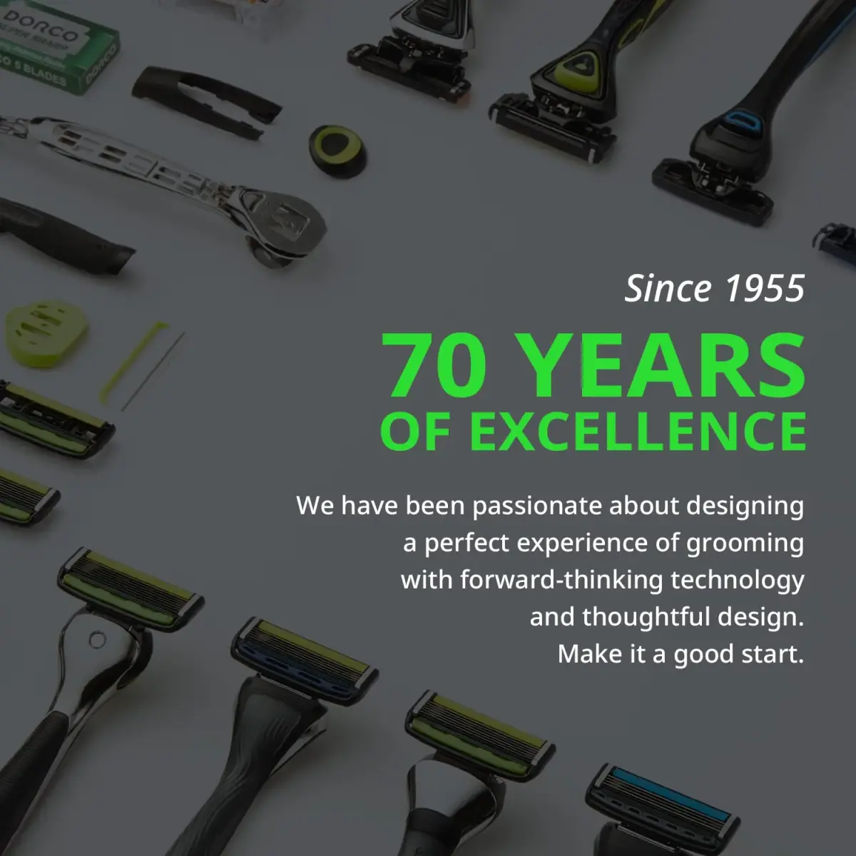 DORCO Pace 6 Pro 3D Motion Razor System with 9 Cartridges | 6-Blade System for Close Shave - view 8