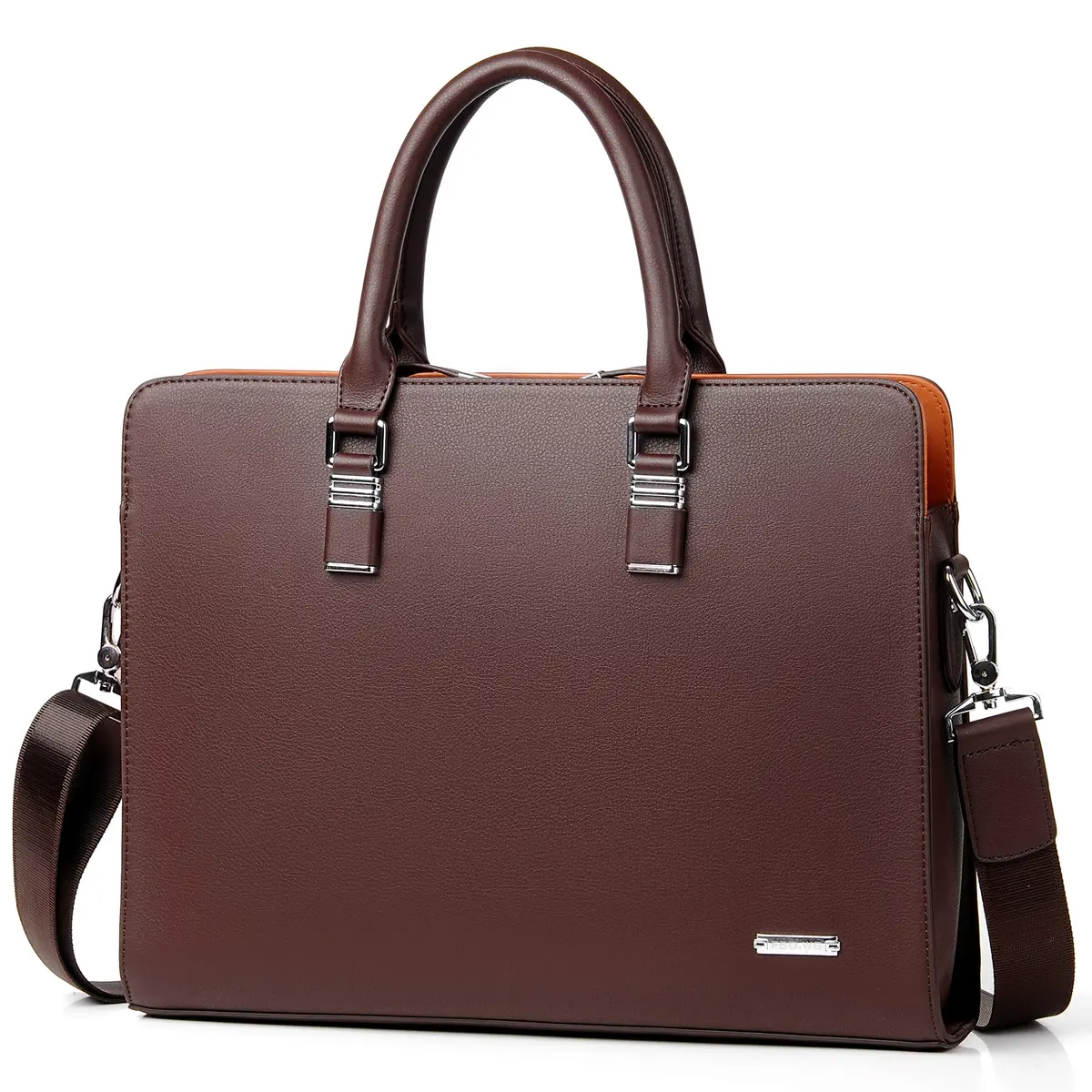 FSD.WG Leather Briefcase Shoulder Laptop Business Bag for Men | Classic, Stylish & Spacious (15.6 in) - main product image