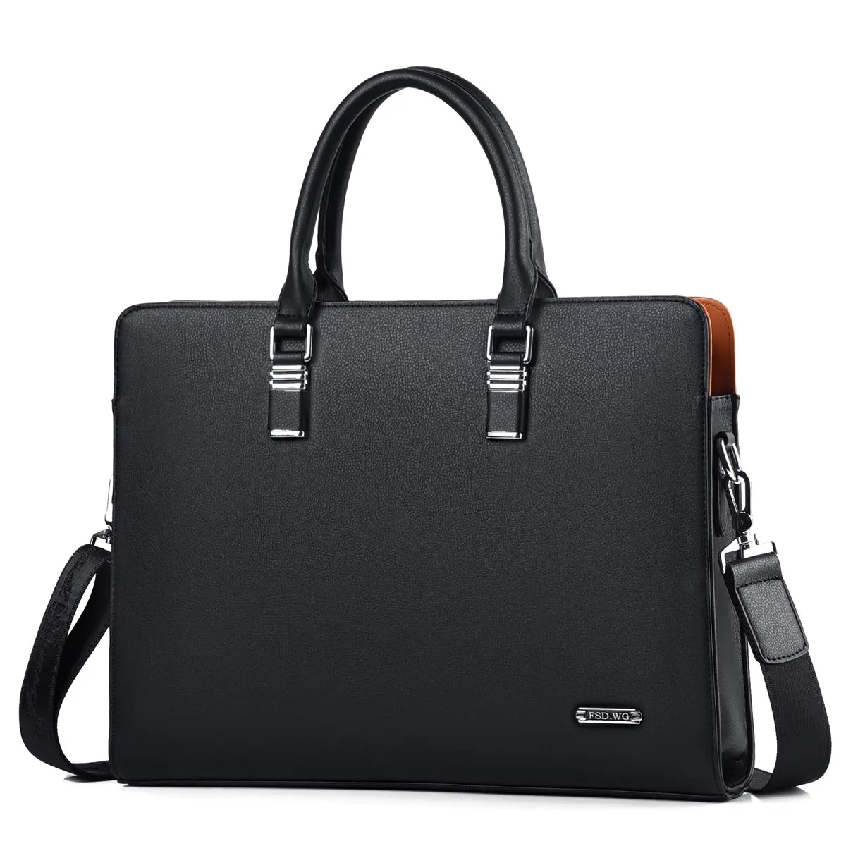 FSD.WG Business Bag Leather Briefcase Shoulder Laptop for Men | Classic, High-Quality Leather, 17L Capacity - main product image