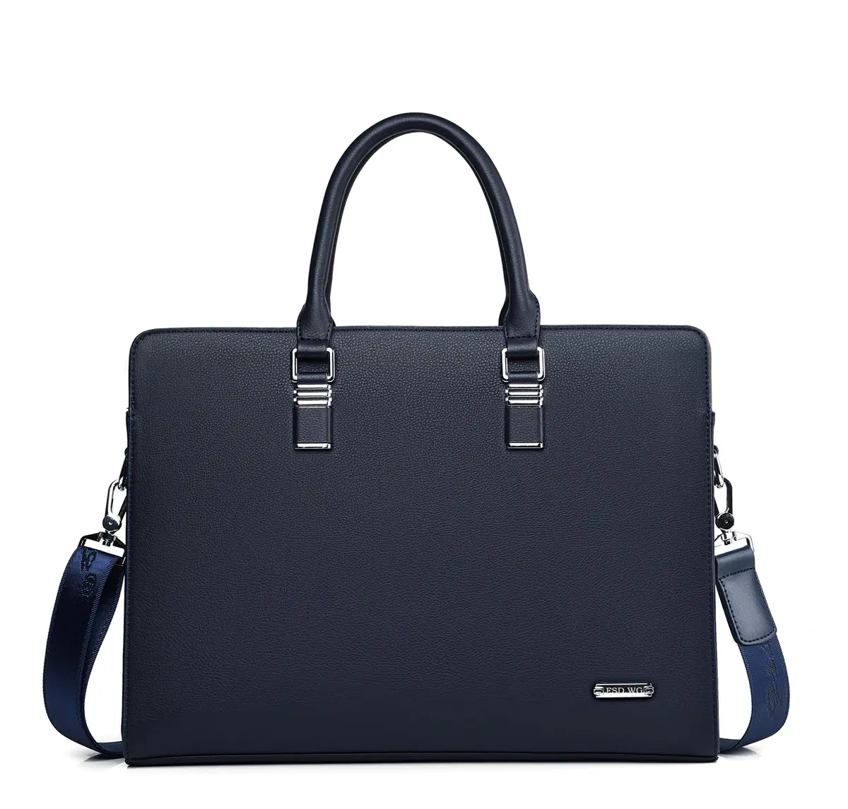 FSD.WG Business Bag Leather Briefcase Shoulder Laptop for Men | Classic, High-Quality Leather (15.6 in) - main product image