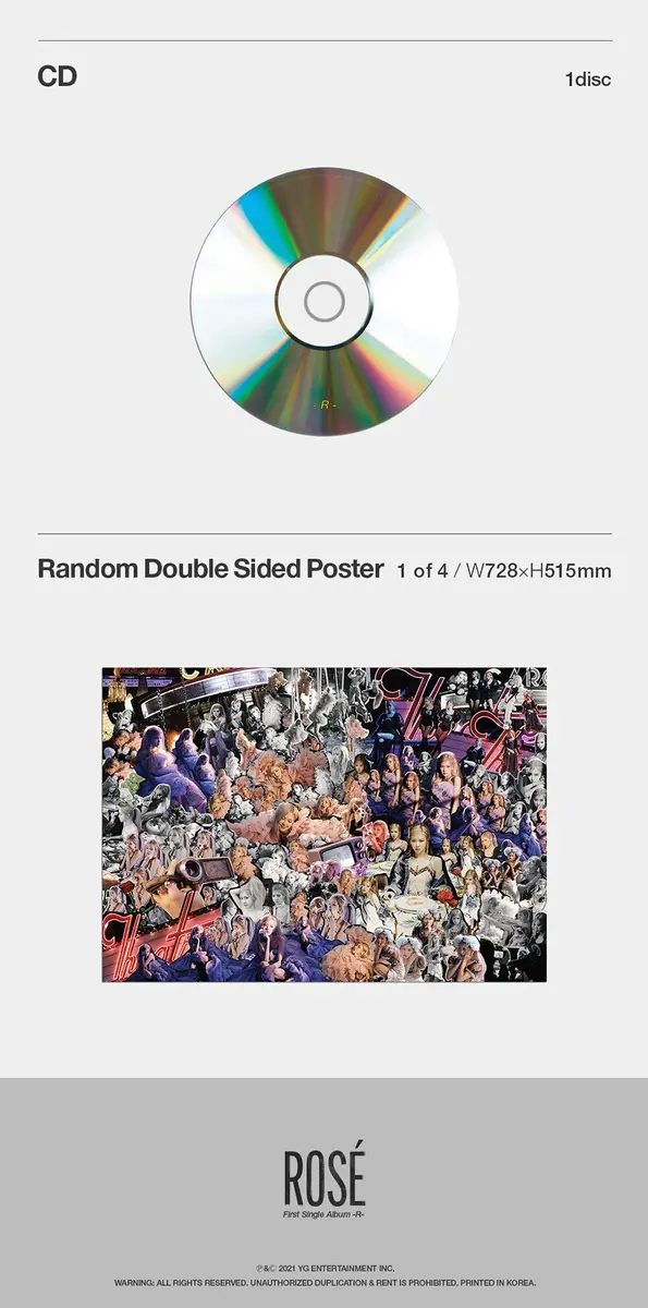JUSTSWAGDDEEFF Rose BlackPink Album | Folded Poer & Photocards, 1 Count, Multicolor, Framed, Modern, Rose Theme - view 5