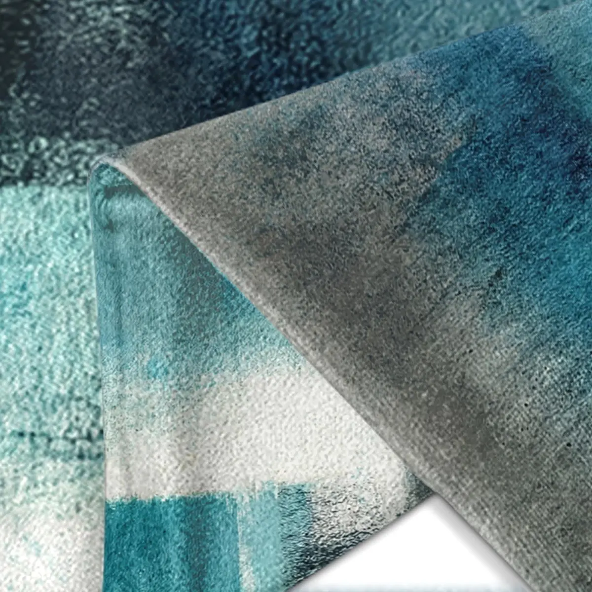 Britimes Throw Pillow Covers Set of 2, 18 x 18 Inch | Velvet, Teal Peacock Blue, Zipper Closure - view 7