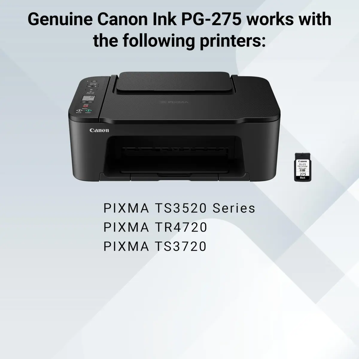 Canon PG-275 Genuine Black Ink Cartridge | 100 Pages Yield - view 5