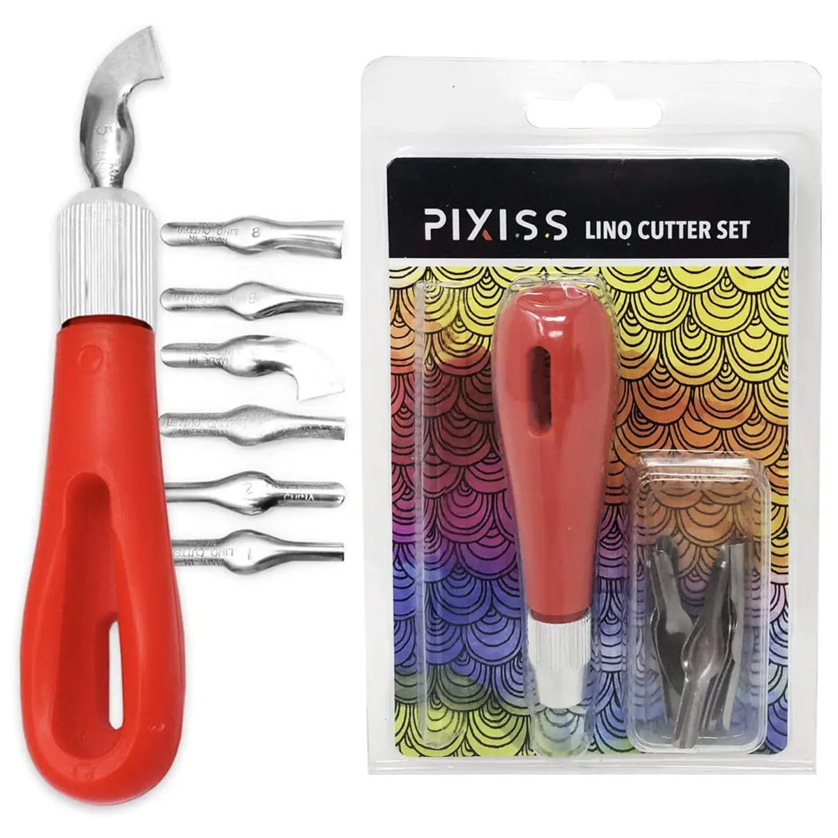 Pixiss Rubber Block Stamp Carving Kit 25-Pack | Printmaking & Stamp Making - view 4