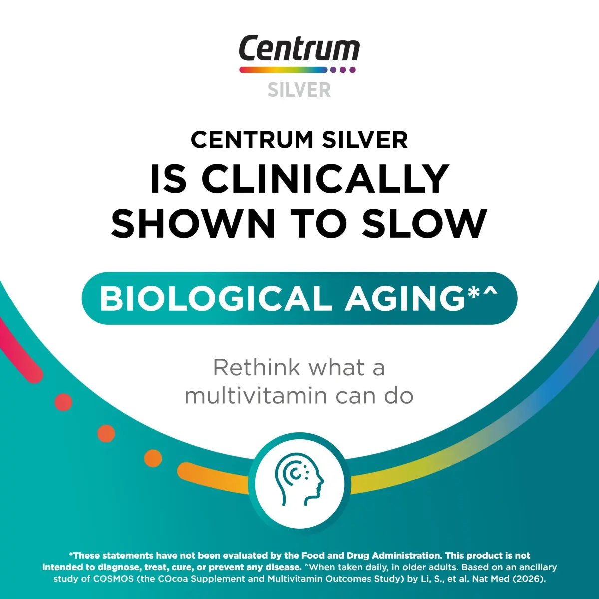 Centrum Silver Men's Multivitamin for Men 50 Plus 100 Tablets | Supports Memory & Cognition with Vitamin D3, B Vitamins & Zinc - view 5