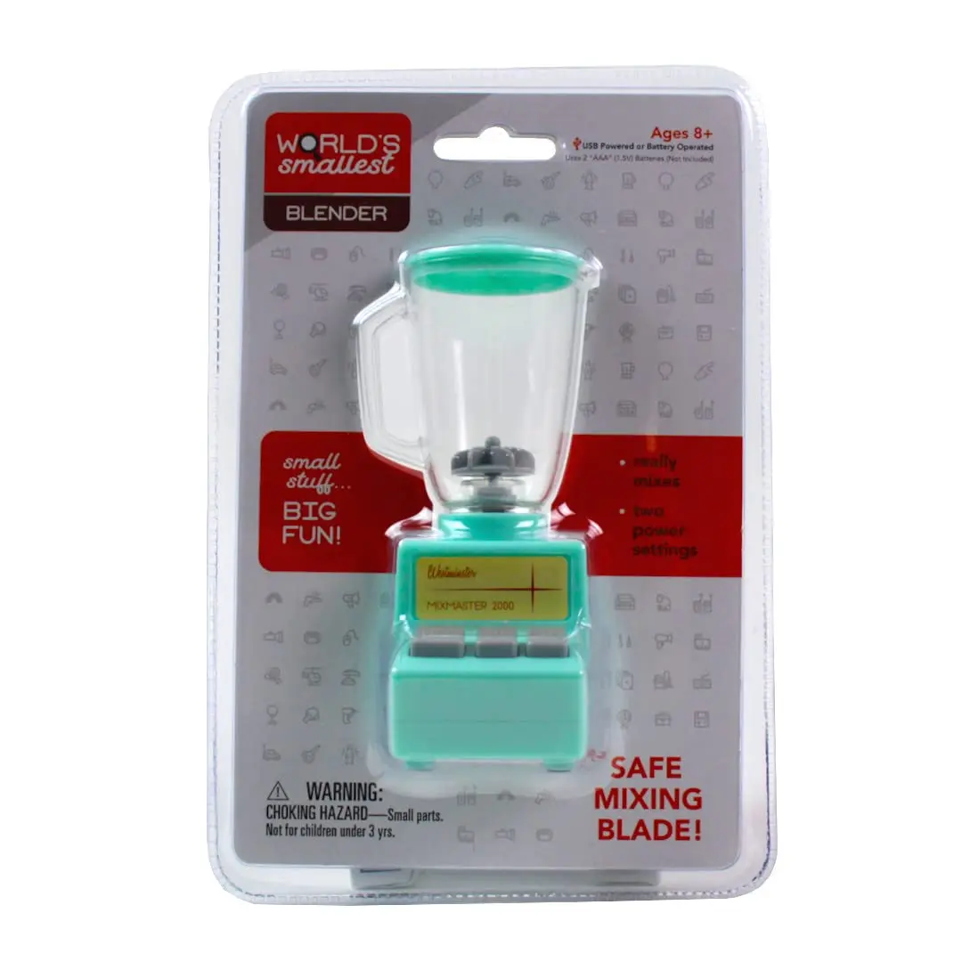 Westminster World's Smallest Real Working Blender | Compact, Battery & USB Powered, 2 Speeds, Ages 8+ - main product image