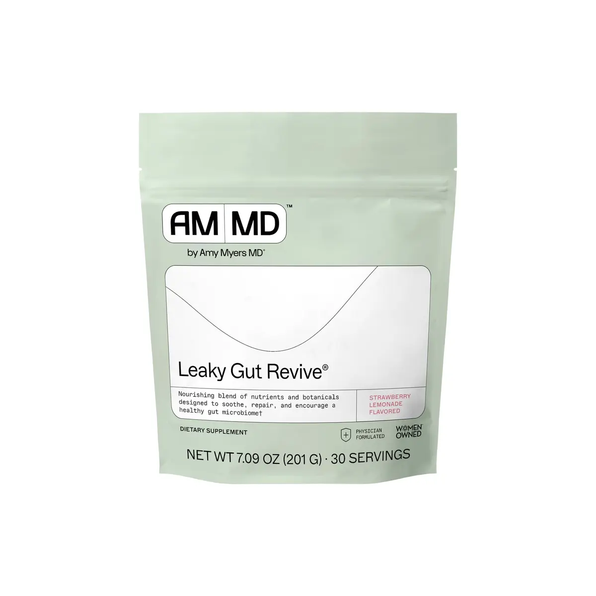 Amy Myers MD Leaky Gut Revive® Strawberry - Gut Repair Powder 7.09oz | Supports Digestive Health - main product image