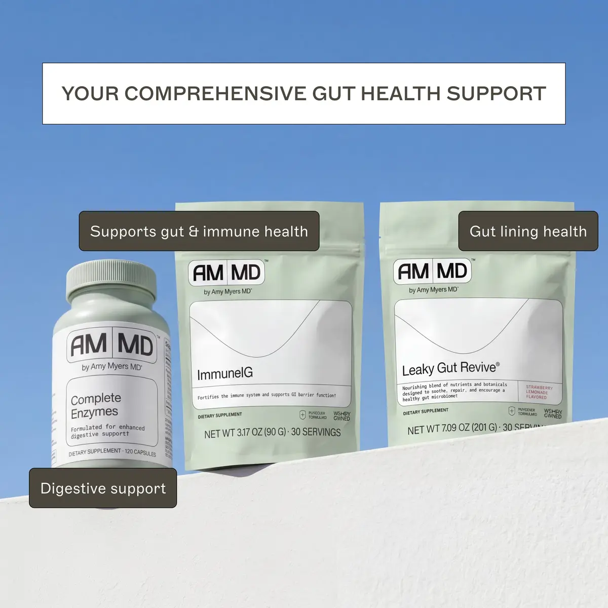 Amy Myers MD Leaky Gut Revive® Strawberry - Gut Repair Powder 7.09oz | Supports Digestive Health - view 7