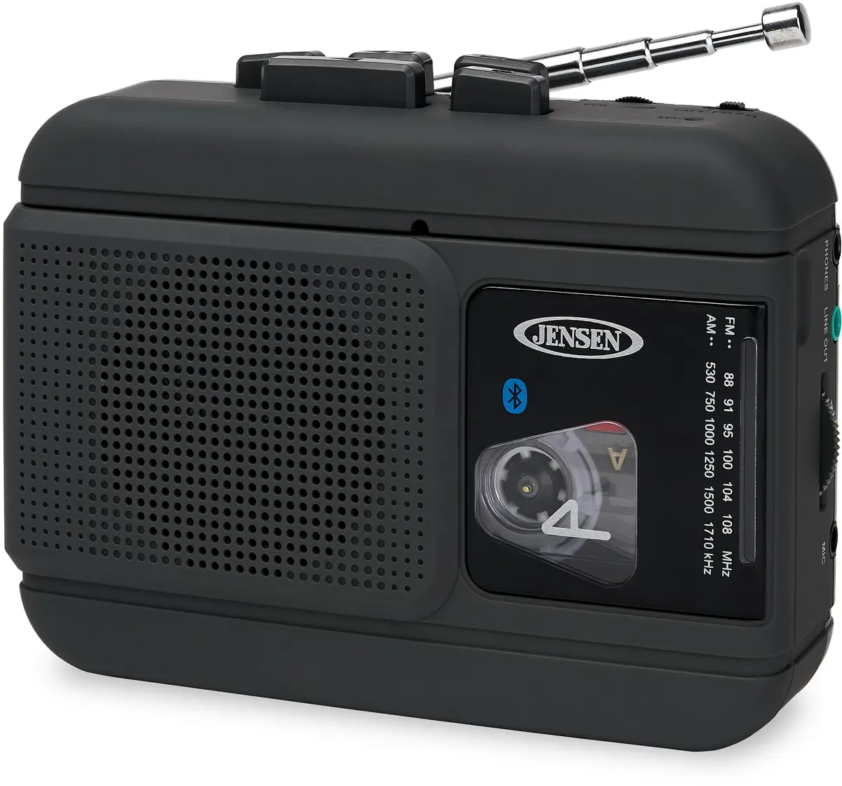Jensen MCR-60 Portable Cassette Player/Recorder with Bluetooth & Radio | Vintage Audio in India - main product image
