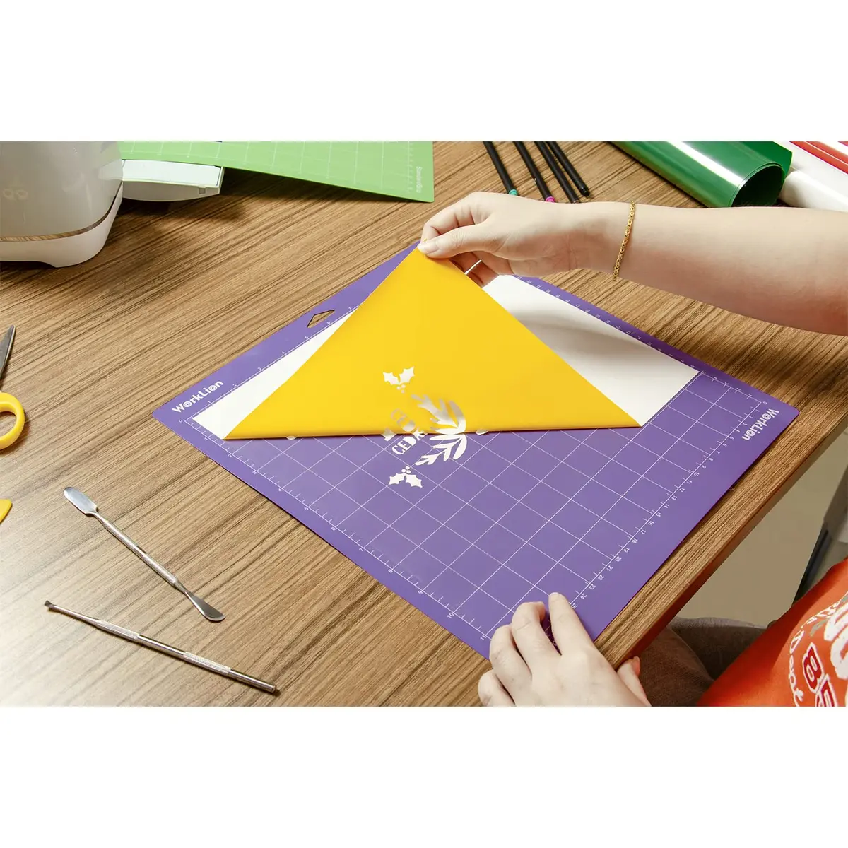 WORKLION Cutting Mat 12x12 | Compatible with Maker/Maker 3/4 & Explore 3/4, Variety Sticky Vinyl (6 Pack) - view 5