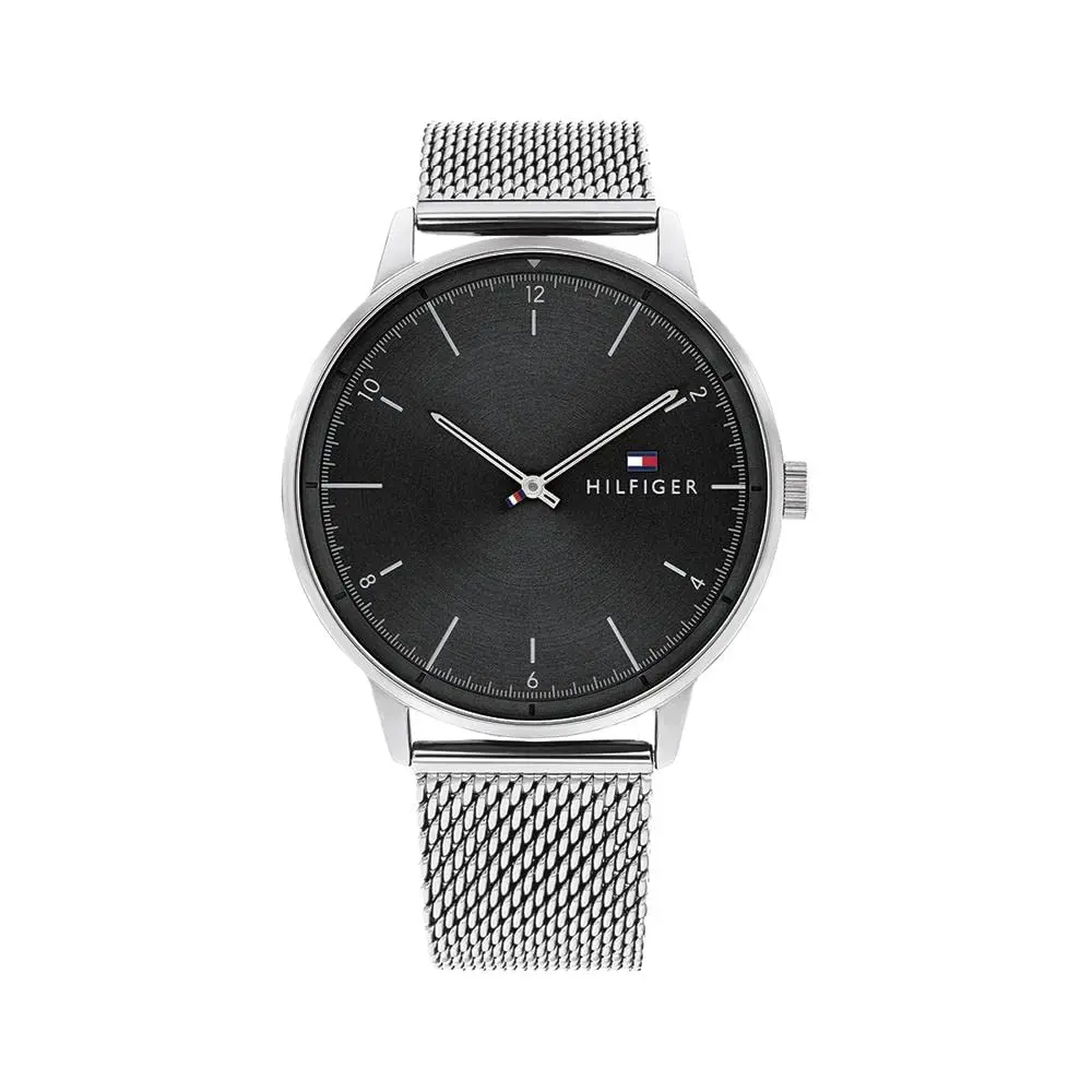 Tommy Hilfiger Men's Quartz Stainless Steel & Mesh Bracelet Watch 43mm | Classic American Style - main product image