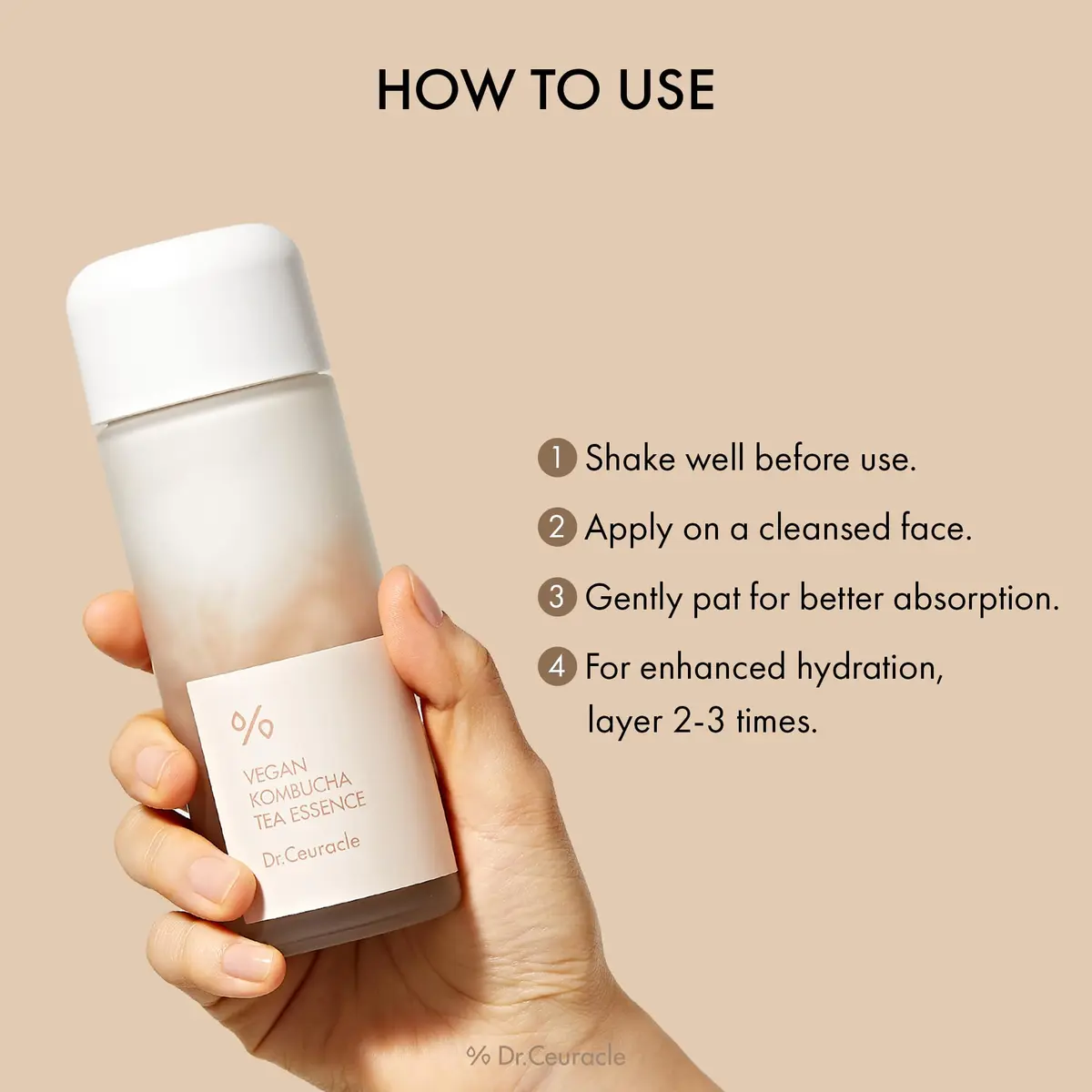 Dr.Ceuracle Vegan Kombucha Tea Essence, Hydrating Milky Toner 5.07 fl. oz. | Vegan Detox & Hydration for Sensitive Skin - view 9